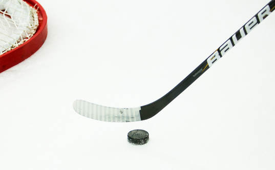 Puck, klubba, is, hockey, ishockey, genre