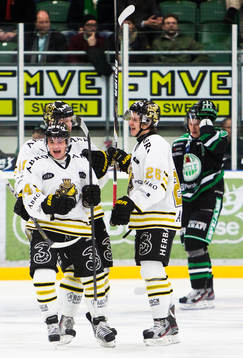 Broc Little, AIK, jubel. Mattias Janmark-Nylén, AIK