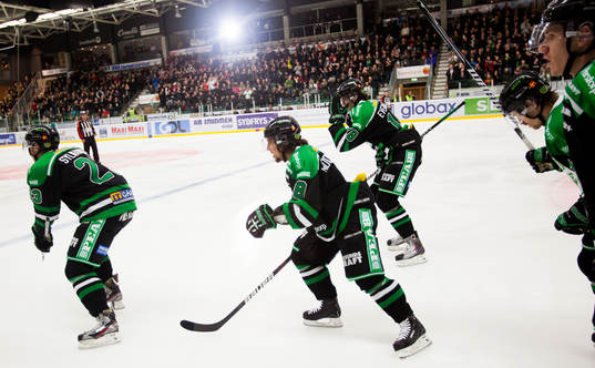 Rögle, jublar, Daniel Sylvander, Alexander Lindqvist