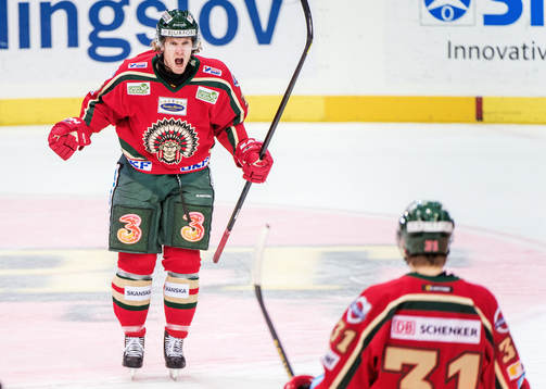 Anton Axelsson, Frölunda, jublar
