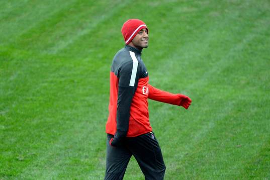 Joie Lucas MOURA - 10.01.2013 - Entrainement  Paris Saint