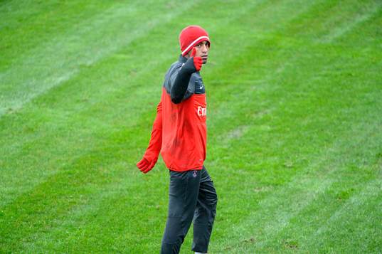 Joie Lucas MOURA - 10.01.2013 - Entrainement  Paris Saint