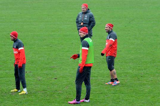 Carlo ANCELOTTI /  Zlatan IBRAHIMOVIC / Lucas MOURA /