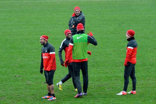 Carlo ANCELOTTI /  Zlatan IBRAHIMOVIC / Lucas MOURA /