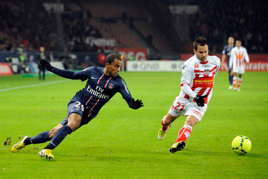 Lucas MOURA / Frederic SAMMARITANO - 11.01.2013 - PSG /