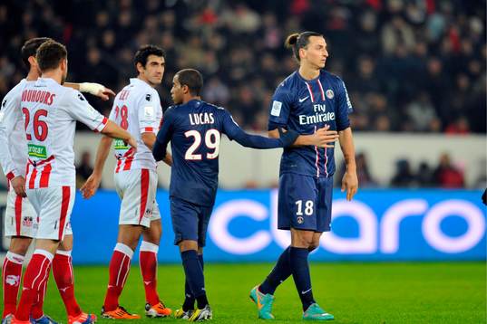 LUCAS MOURA  / Zlatan IBRAHIMOVIC - 11.01.2013 - PSG /