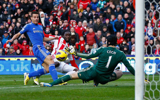 Fotboll, Premier Leauge, Stoke City v Chelsea