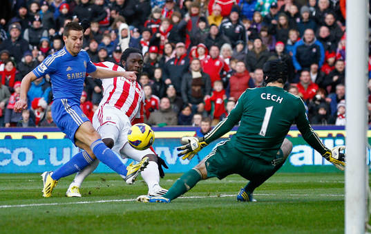 Fotboll, Premier Leauge, Stoke City v Chelsea