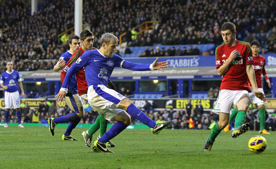 Football - Everton v Swansea City - Barclays Premier League