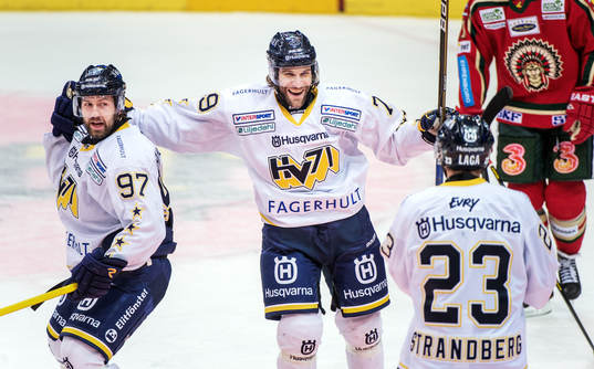 Per Ledin och Johan Lindström, firar