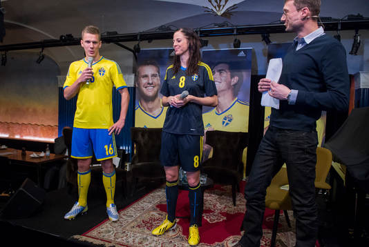 Presskonferens med Adidas och Fotbollsförbundet som