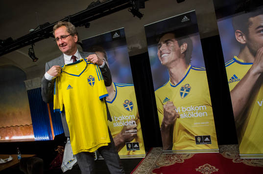 Presskonferens med Adidas och Fotbollsförbundet som