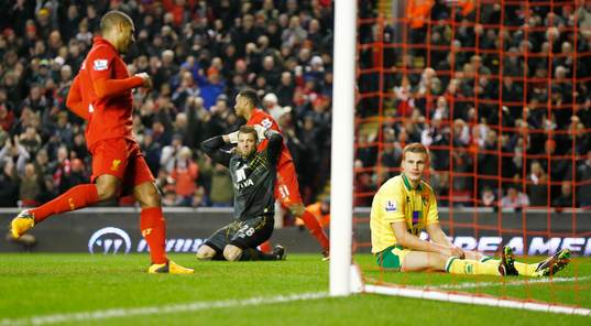 Football - Liverpool v Norwich City - Barclays Premier