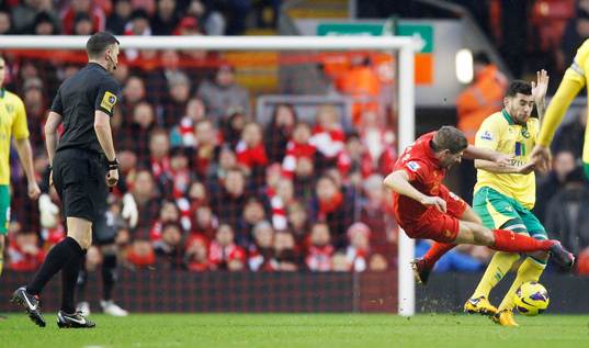 Football - Liverpool v Norwich City - Barclays Premier