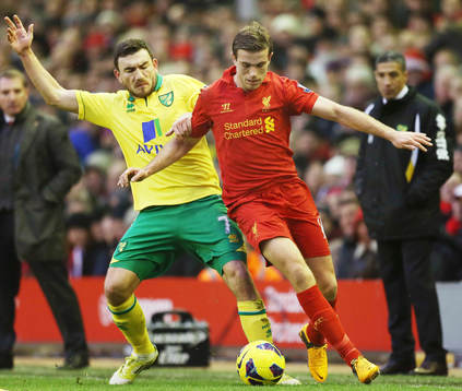 Football - Liverpool v Norwich City - Barclays Premier