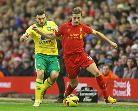 Football - Liverpool v Norwich City - Barclays Premier