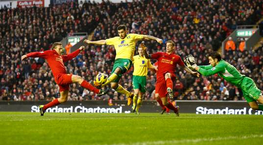 Football - Liverpool v Norwich City - Barclays Premier