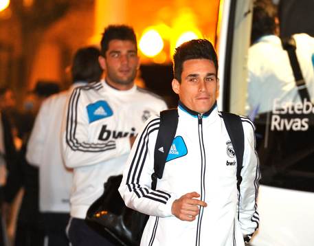 Jose Maria Callejon and Antonio Adan, players of Real