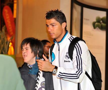 Cristiano Ronaldo, striker of of Real Madrid and Portugal ,