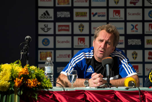 Presskonferens med Erik Hamrén, förbundskapten