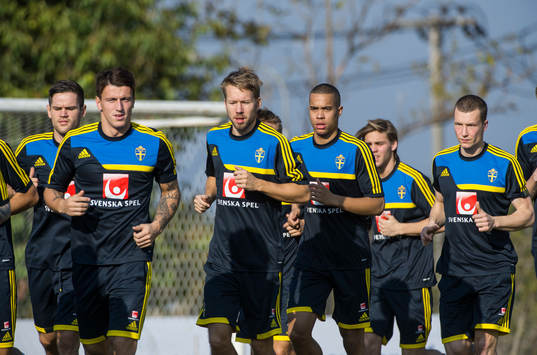 Erton Fejzullahu, Adam Johansson, Robin Quaison och Jakob