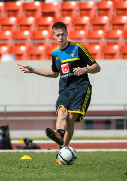 Träning på 700 års Stadion i Chiang Mai. Pontus Jansson
