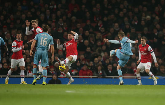 Football - Arsenal v West Ham United - Barclays Premier