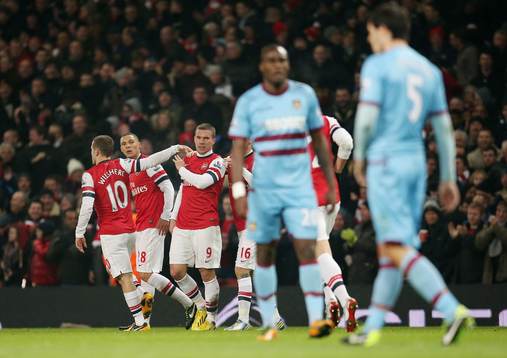 Football - Arsenal v West Ham United - Barclays Premier