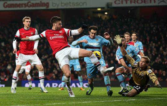 Football - Arsenal v West Ham United - Barclays Premier