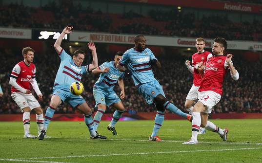 Football - Arsenal v West Ham United - Barclays Premier