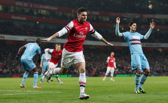 Football - Arsenal v West Ham United - Barclays Premier