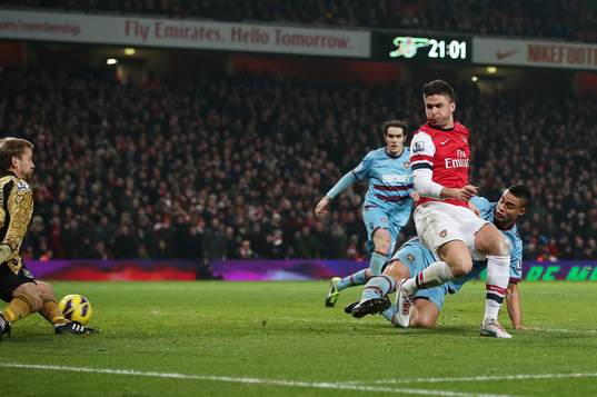 Football - Arsenal v West Ham United - Barclays Premier