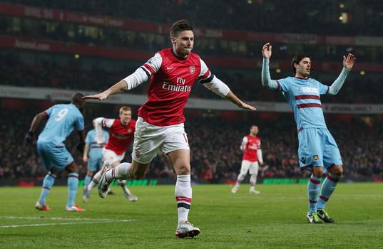 Football - Arsenal v West Ham United - Barclays Premier