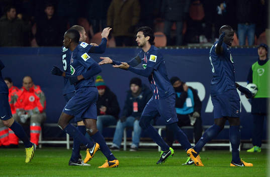 Joie Javier PASTORE  - 23.01.2013 - PSG / Toulouse  - 16es