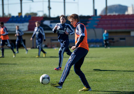 Träning på onsdag förmiddag, Ludwig Augustinsson