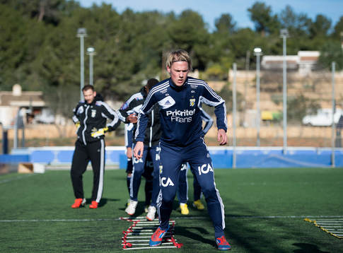 Träning på onsdag förmiddag, Hampus Zackrisson