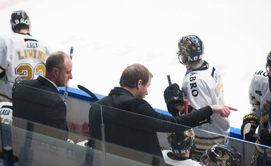 Anders Eldebrink och Mats Lindgren, tränare, AIK