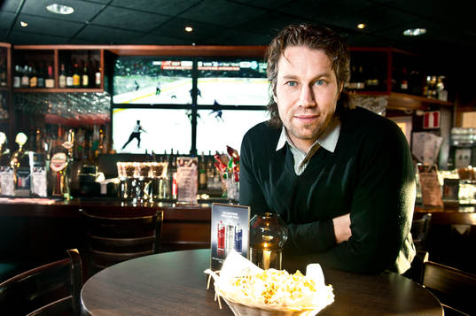 ishockey, Svenska Spel: Peter Forsberg fotograferad på