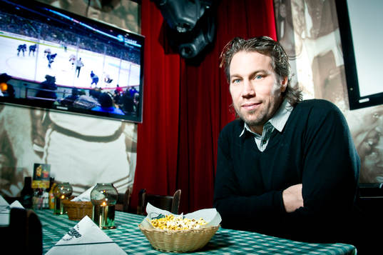ishockey, Svenska Spel: Peter Forsberg fotograferad på