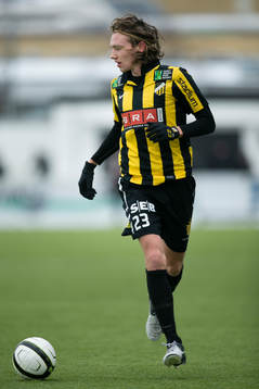 Fotboll, Träningsmatch, Gais-BK Häcken. Simon Sandberg