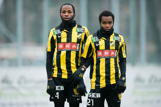 Fotboll, Träningsmatch, Gais-BK Häcken. Rene Makondele