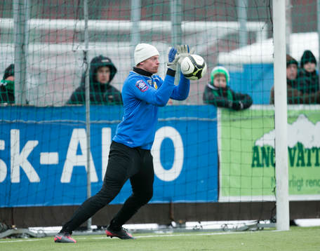 Fotboll, Träningsmatch, Gais-BK Häcken. Häckens målvakt