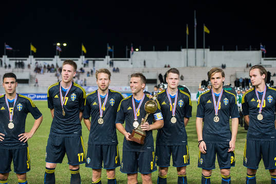 Sverige segrare i King´s Cup. Erdin Demir, Pontus Jansson,