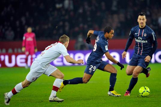 LUCAS MOURA / Zlatan IBRAHIMOVIC - 27.01.2013 - PSG / Lille