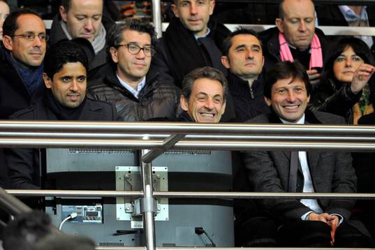 Nasser AL KHELAIFI /  Nicolas SARKOZY / LEONARDO -