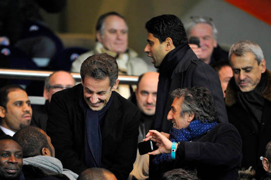 Nicolas SARKOZY / Nasser AL KHELAIFI  / Richard Anconina -