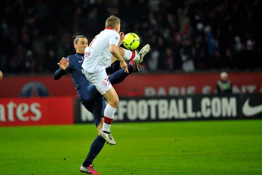 Zlatan IBRAHIMOVIC / Lucas DIGNE - 27.01.2013 - PSG / Lille