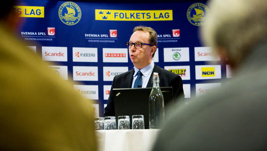 Pär Mårts, förbundskapten Sverige, presenterar Tre