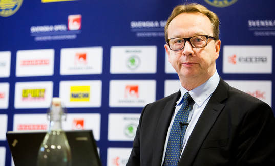 Pär Mårts, förbundskapten Sverige, presenterar Tre