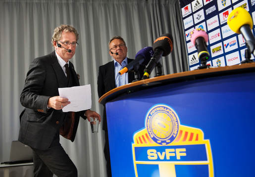 Erik Hamrén, förbundskapten Sverige, presenterade
